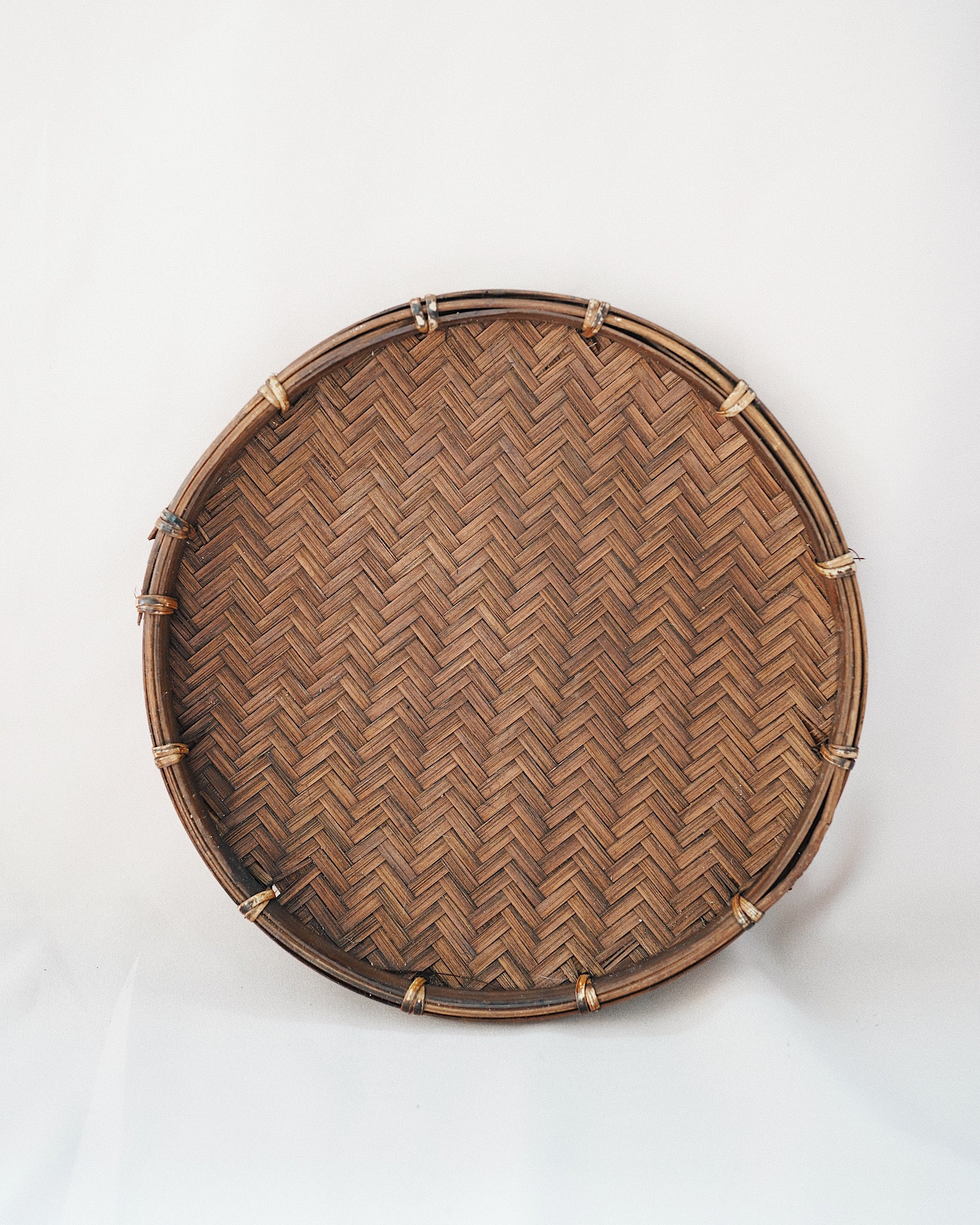 Vintage Brass Bamboo Style Oval Tray | Heywood Home Company