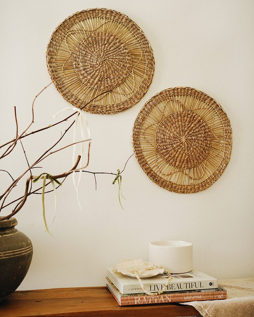 Transform Your Space with Stunning Woven Basket Wall Decor - Olive & Iris