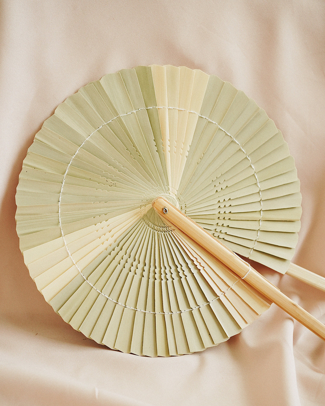 Lotus Palm Hand Fan | Olive & Iris