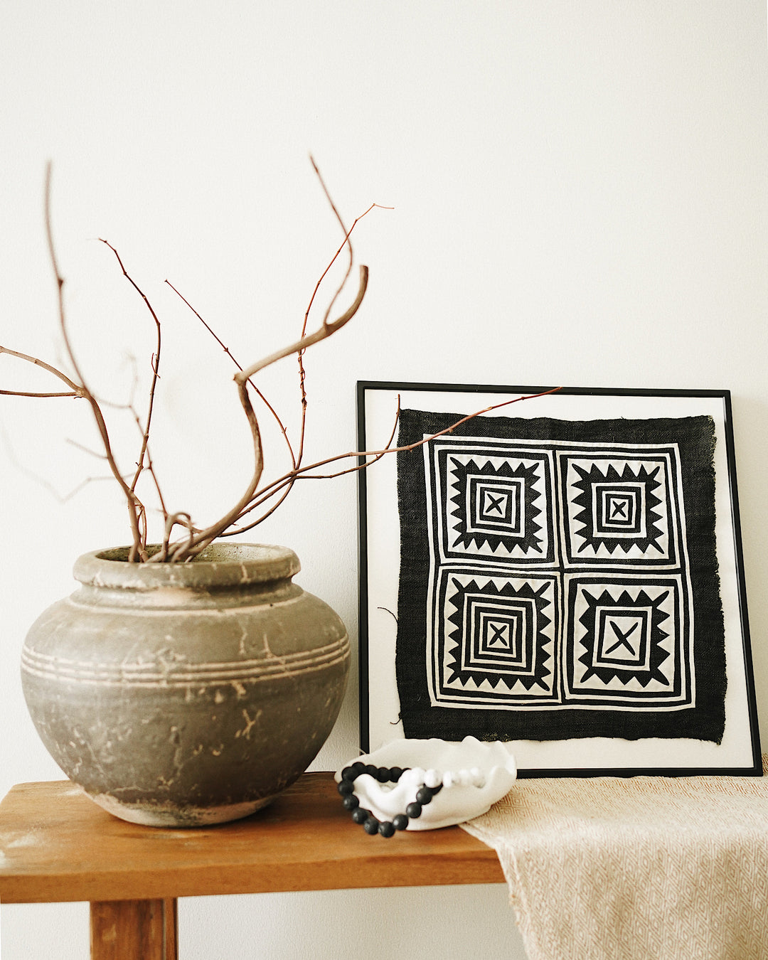 Naya Vintage Hand Embroidered Textile Wall Art By CallaForma