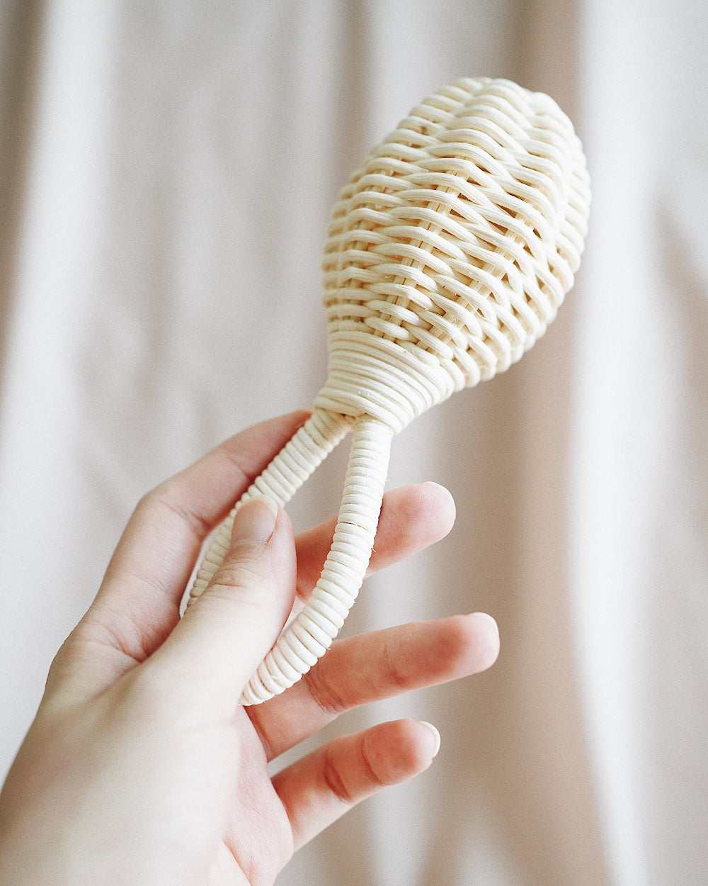 Rattan Baby Rattle | Olive & Iris