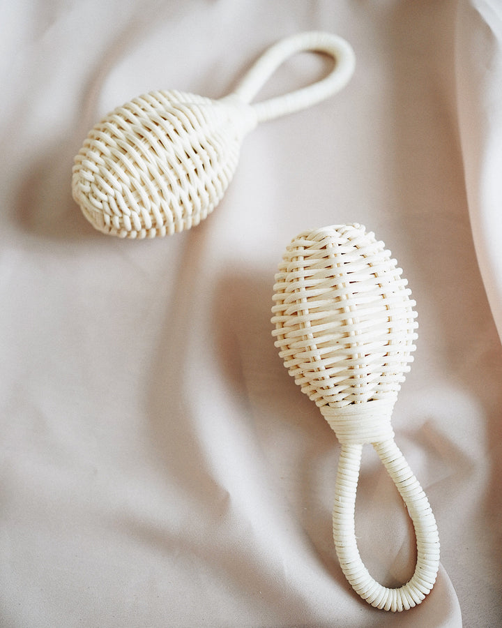 Rattan Baby Rattle | Olive & Iris