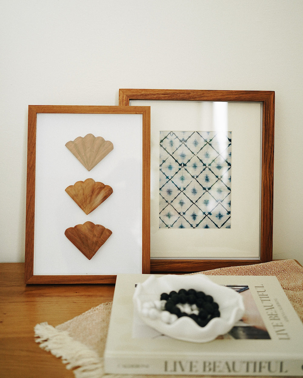 Sea Shell Wooden Wall Art - Framed