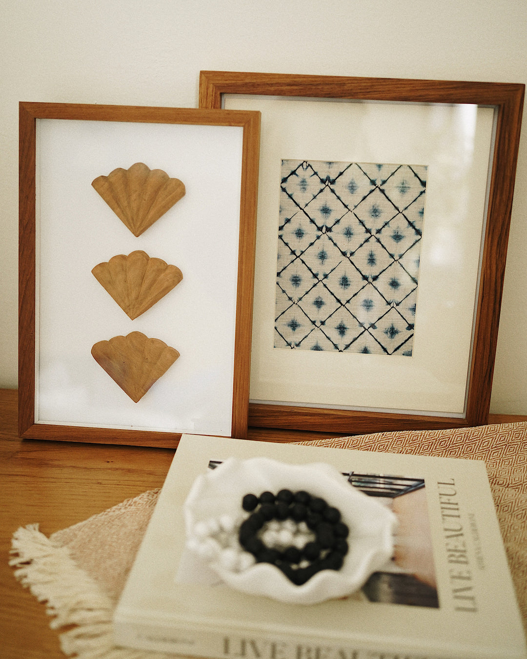 Sea Shell Wooden Wall Art - Framed