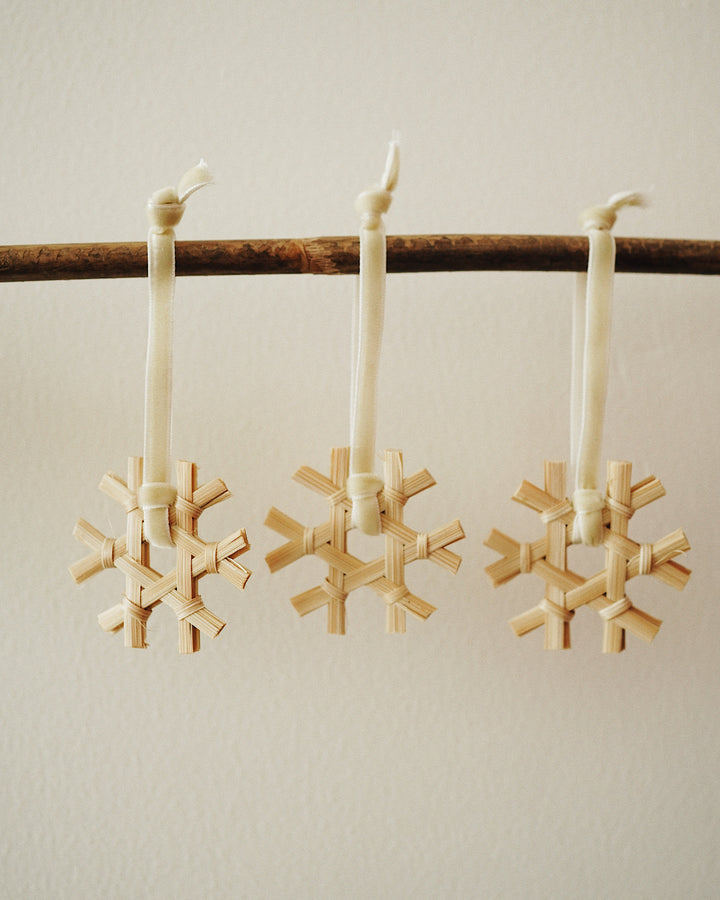 Snowflake Bamboo Christmas Ornament | Olive & Iris