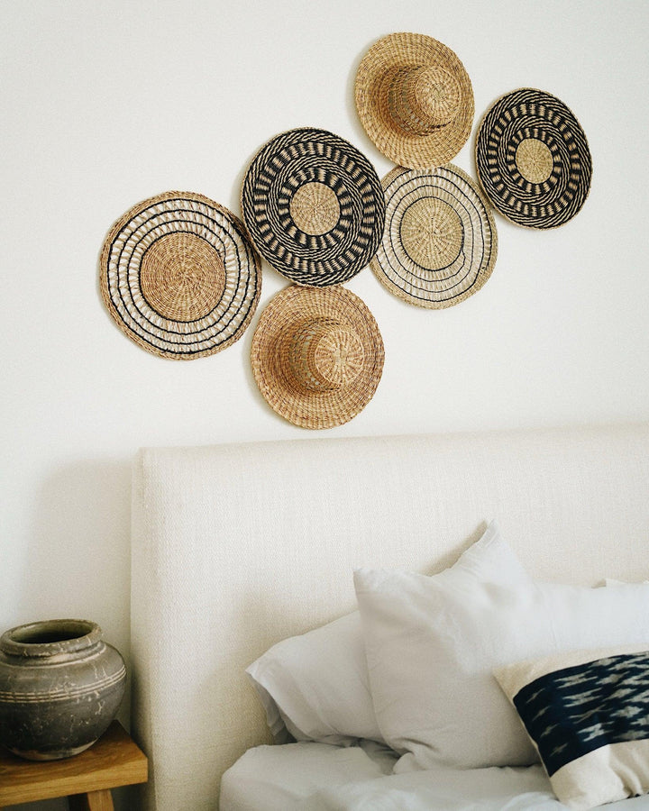 Yana Basket Wall Hanging Set of 6 | Olive & Iris