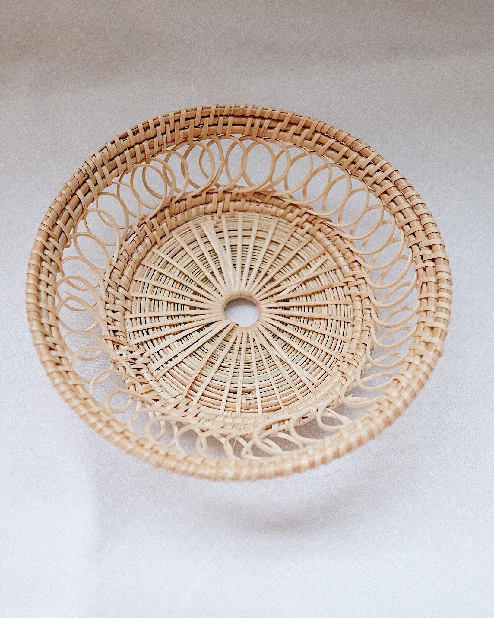 Petite Margarita Rattan Woven Plate | Olive & Iris